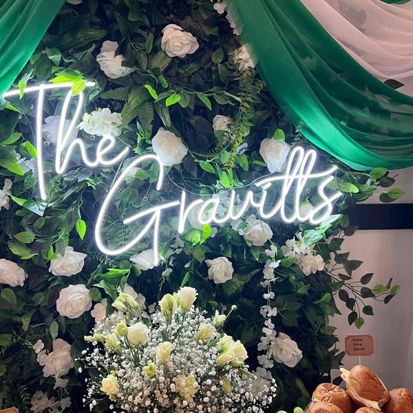 Wedding Neon Sign, Neon Sign, LED Neon Sign, Personalized Birthday Gift, Family Name Neon Sign, Kids Room Decor, Wall Art, Bridesmaids Gifts - Image 7
