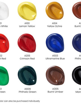 আৰ্টেজা প্ৰিমিয়াম এক্ৰিলিক আৰ্টিষ্ট পেইণ্ট