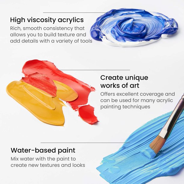 Arteza Premium Acrylic Artist Paint