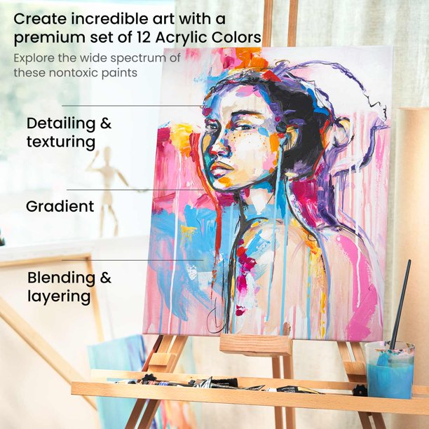 Arteza Premium Acrylic Artist Paint