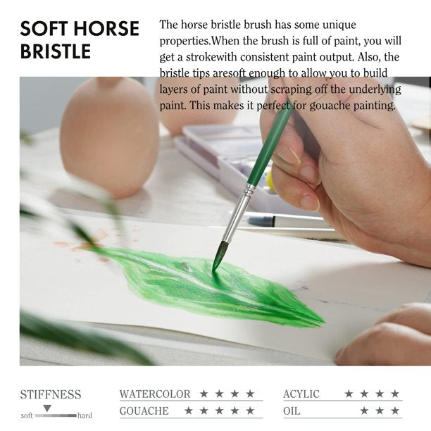 ARTIFY 41 Pieces Long Handle Paint Brushes