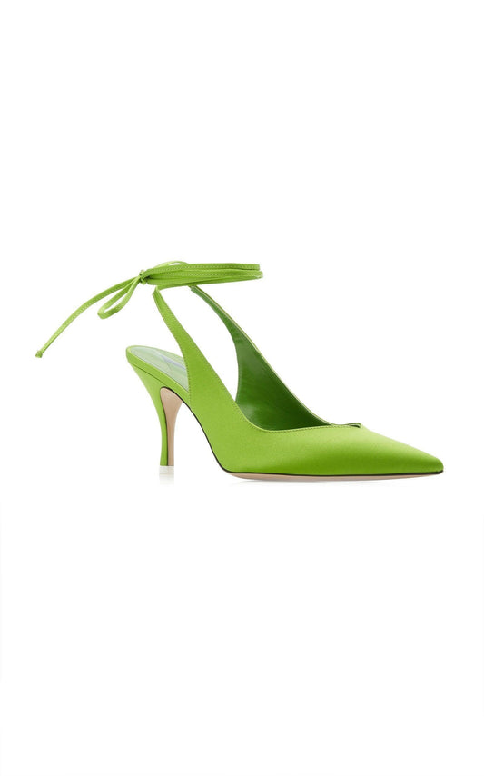 Attico green venus slingback 85mm